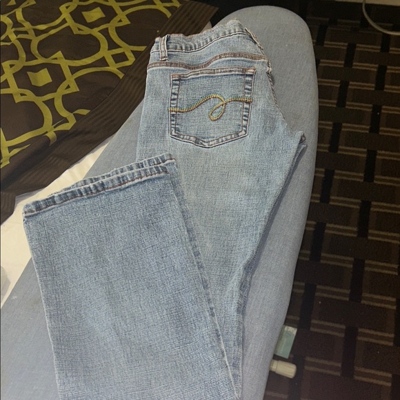 Tyte Jeans Blue Cropped Denim with Beaded Detail - Picture 5 of 8